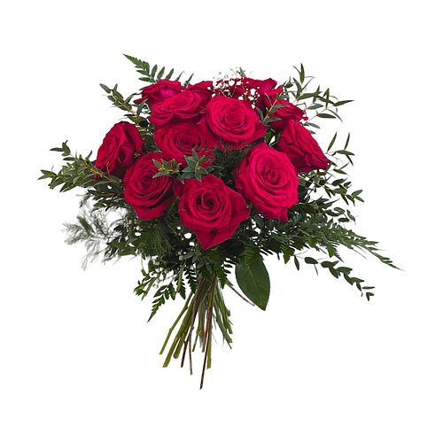 12 roses rouges