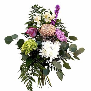 choix du fleuriste - touche de mauve